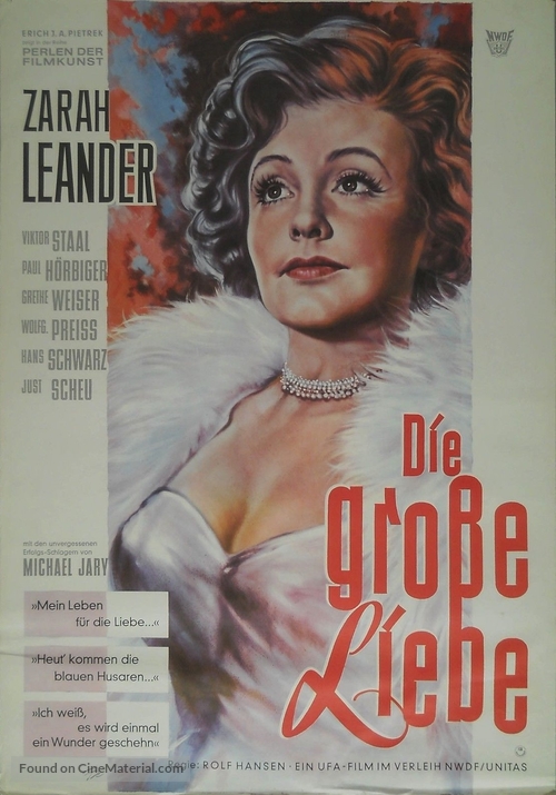 Gro&szlig;e Liebe, Die - German Movie Poster