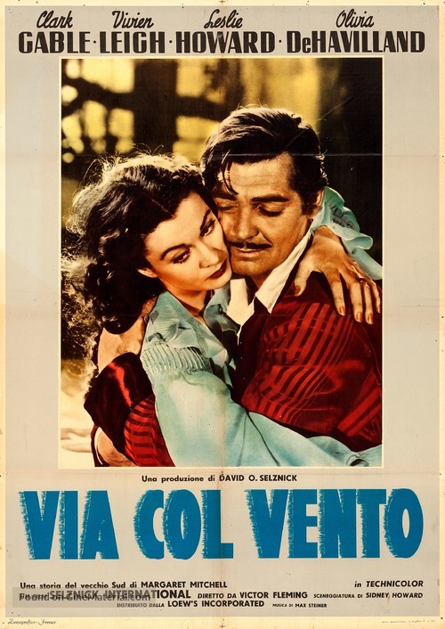 Gone with the Wind - Italian Movie Poster