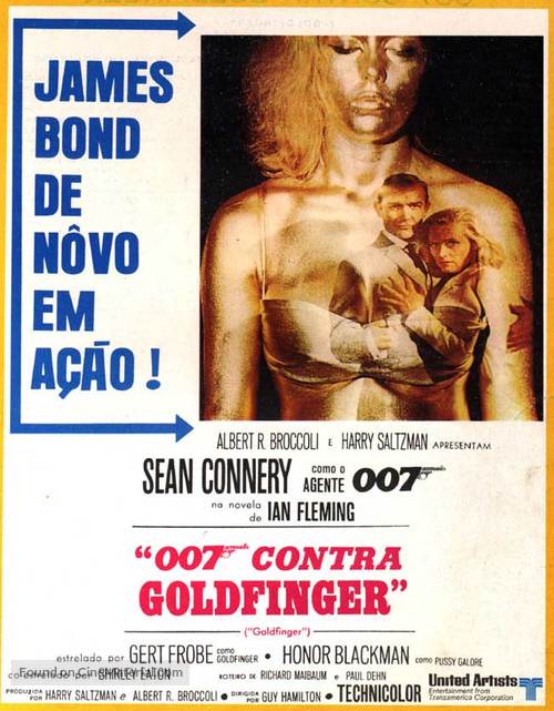 Goldfinger - Brazilian Movie Poster