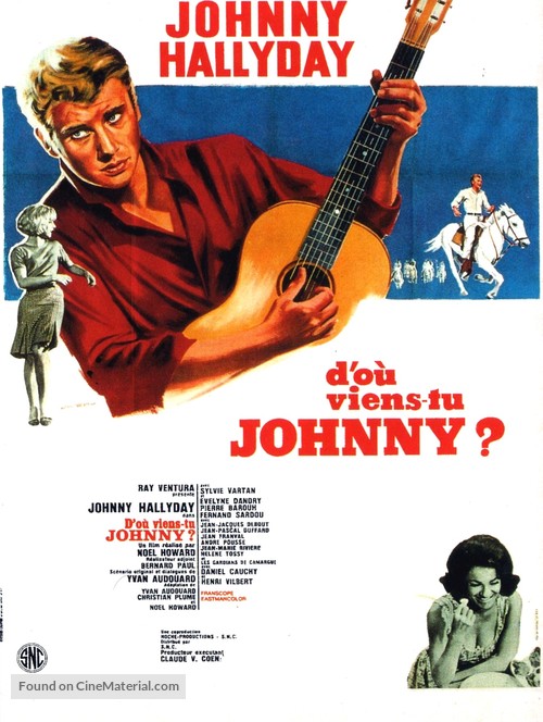 D&#039;o&ugrave; viens-tu, Johnny? - French Movie Poster