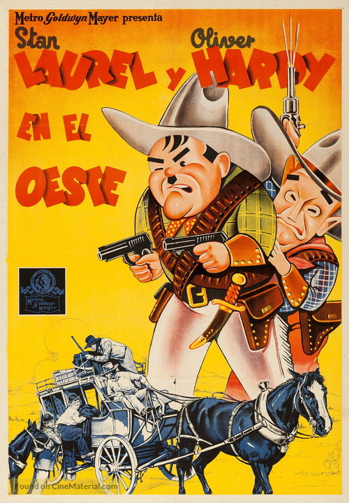 Way Out West - Spanish Movie Poster