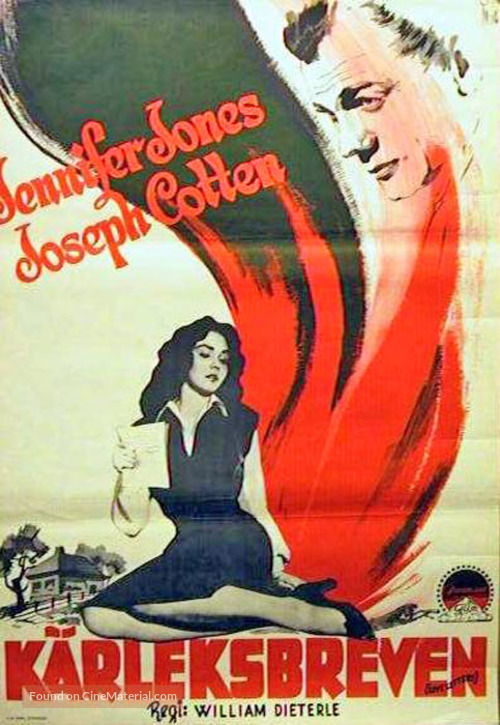 Portrait of Jennie - Swedish Movie Poster