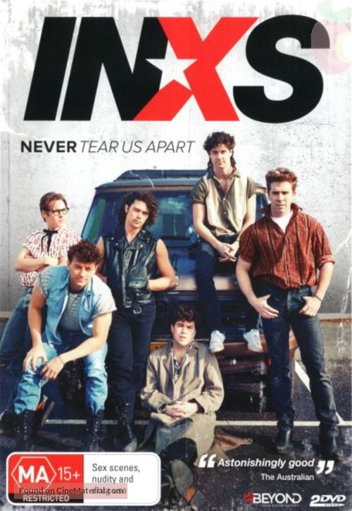 &quot;Never Tear Us Apart: The Untold Story of INXS&quot; - Australian DVD movie cover