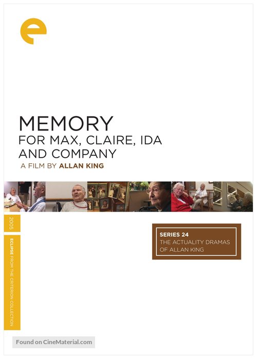 Memory for Max, Claire, Ida and Company - DVD movie cover