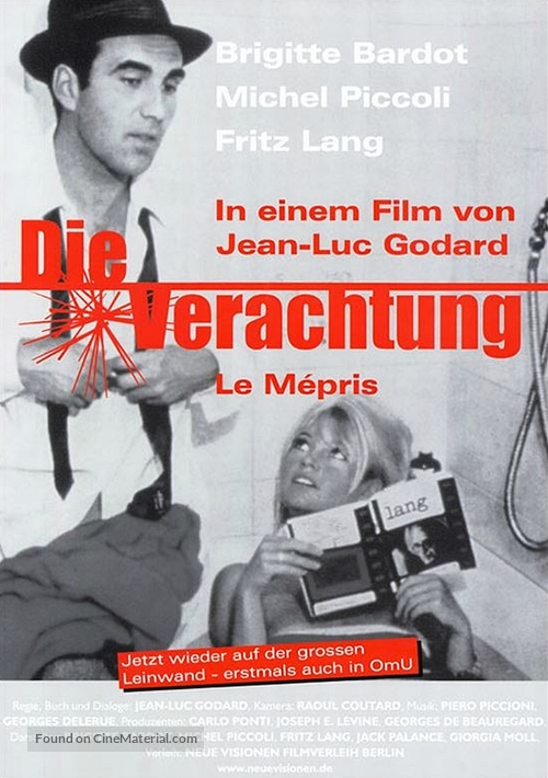 Le m&eacute;pris - German Movie Poster