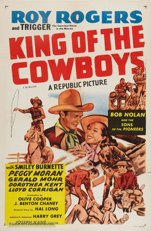 King of the Cowboys - Re-release movie poster