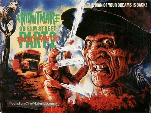 A Nightmare On Elm Street Part 2: Freddy&#039;s Revenge - British Movie Poster