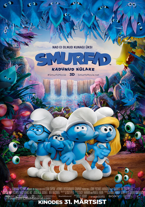 Smurfs: The Lost Village - Estonian Movie Poster
