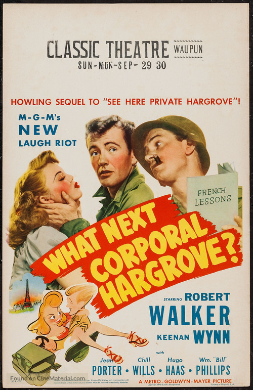What Next, Corporal Hargrove? - Movie Poster