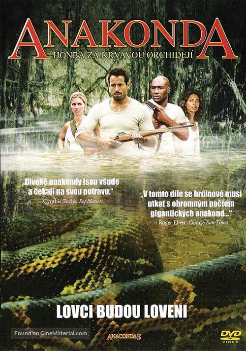 Anacondas: The Hunt For The Blood Orchid - Czech DVD movie cover