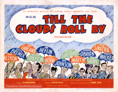 Till the Clouds Roll By - British Movie Poster