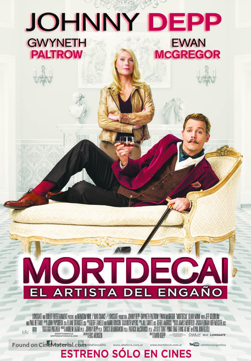 Mortdecai - Argentinian Movie Poster