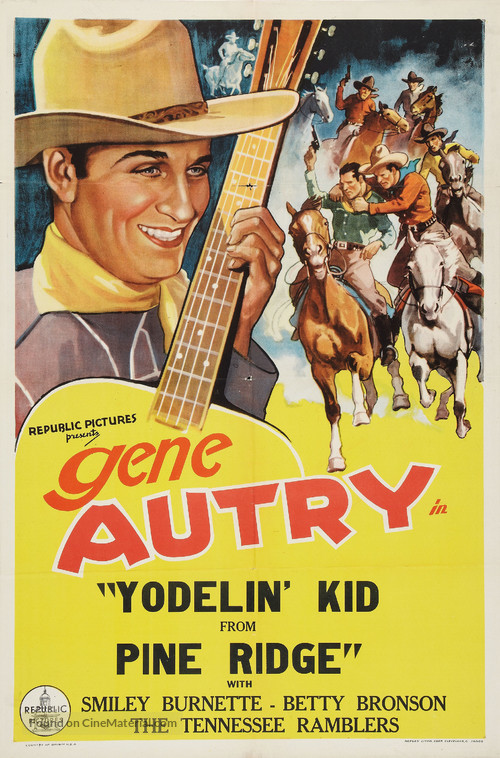 Yodelin&#039; Kid from Pine Ridge - Re-release movie poster