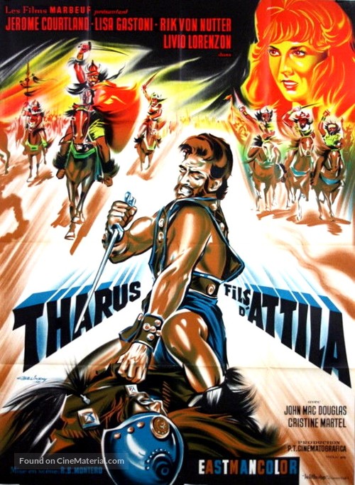 Tharus figlio di Attila - French Movie Poster