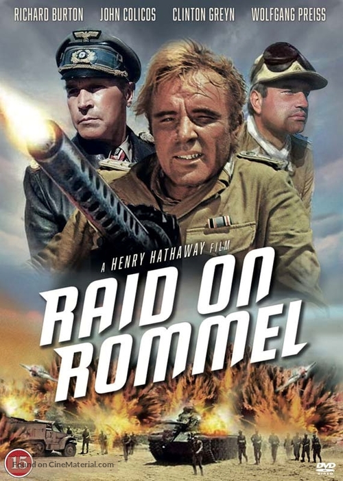 Raid on Rommel - Danish Movie Cover