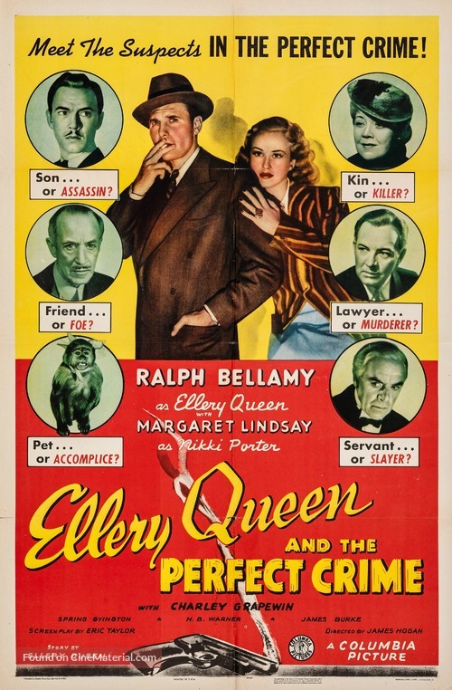 Ellery Queen and the Perfect Crime - Movie Poster