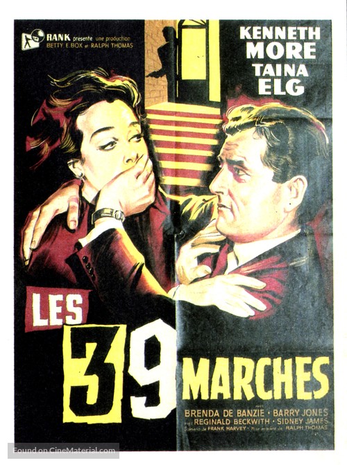 The 39 Steps - French Movie Poster