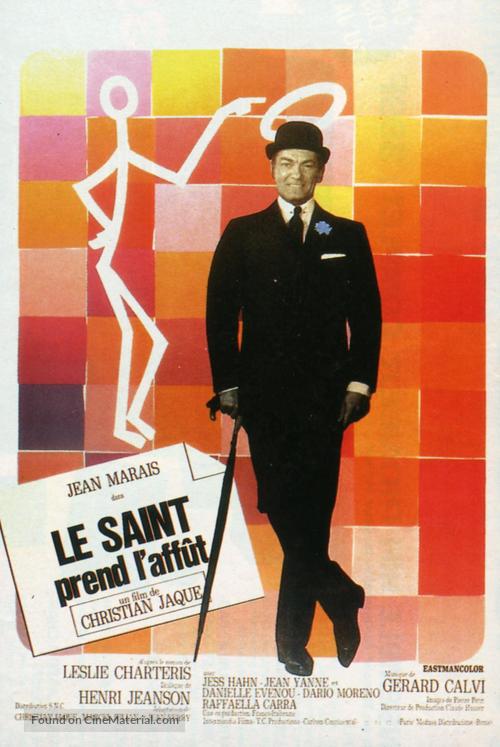 Le Saint prend l&#039;aff&ucirc;t - French Movie Poster