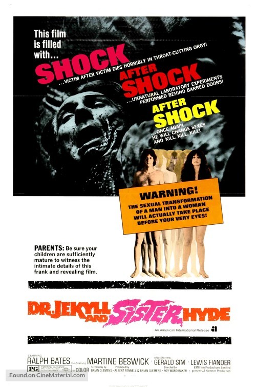 Dr. Jekyll and Sister Hyde - Movie Poster
