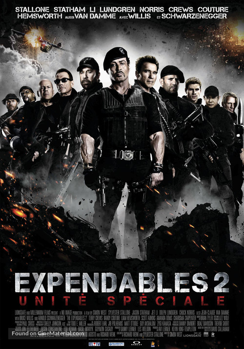 The Expendables 2 - Belgian Movie Poster