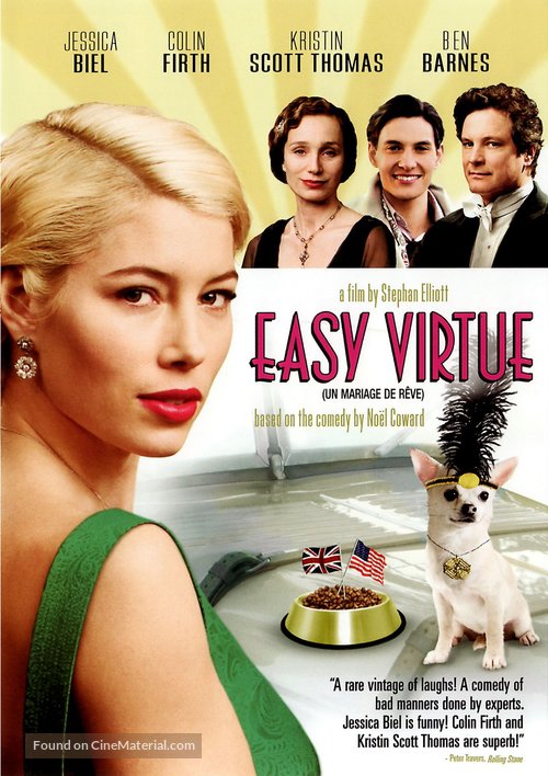 Easy Virtue - Canadian DVD movie cover