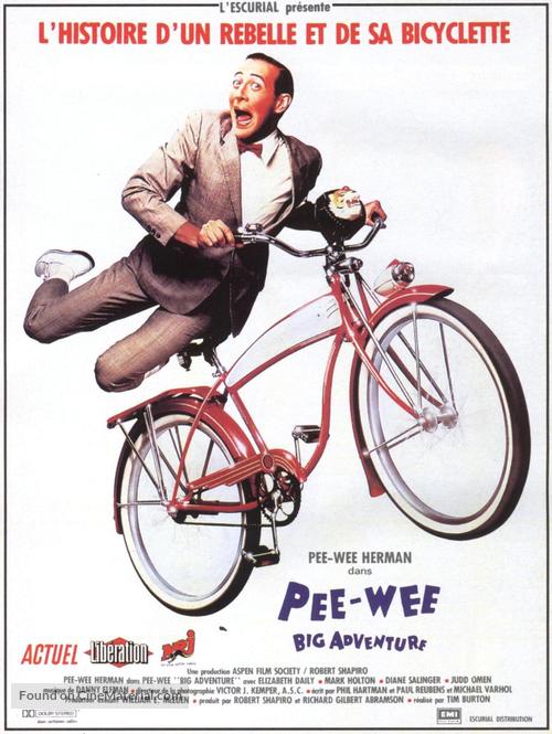 Pee-wee&#039;s Big Adventure - French Movie Poster