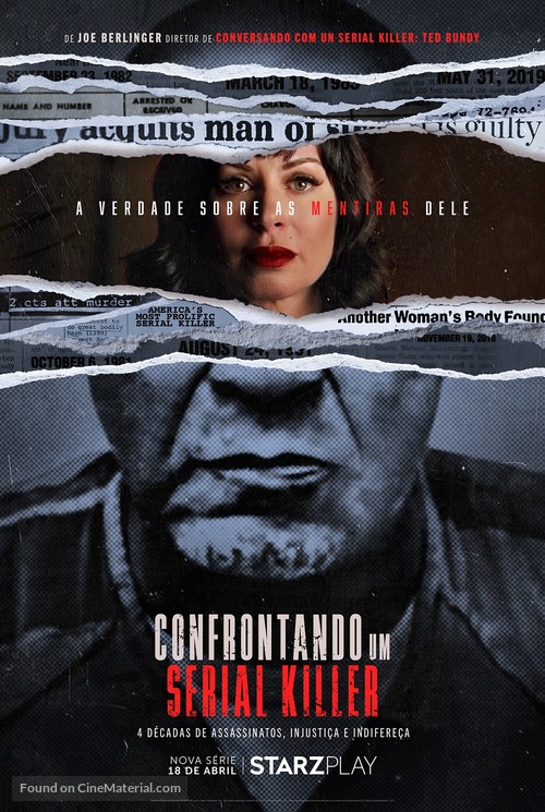 &quot;Confronting A Serial Killer&quot; - Brazilian Movie Poster