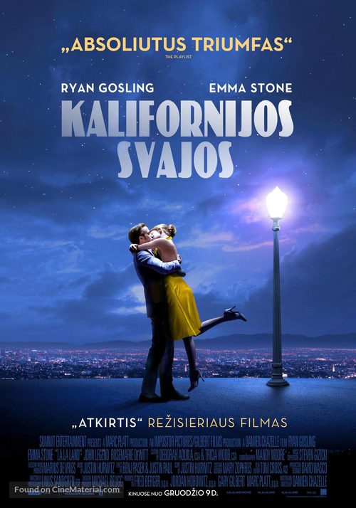 La La Land - Lithuanian Movie Poster