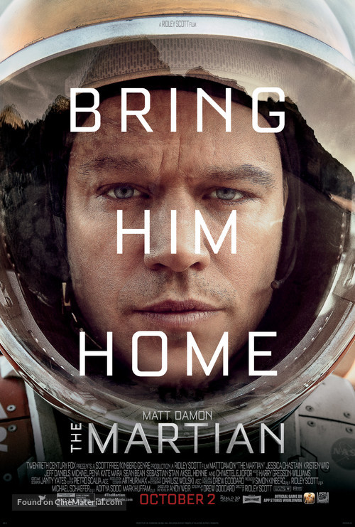 The Martian - Theatrical movie poster