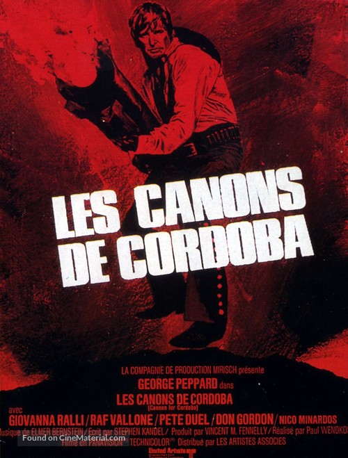 Cannon for Cordoba - French Movie Poster