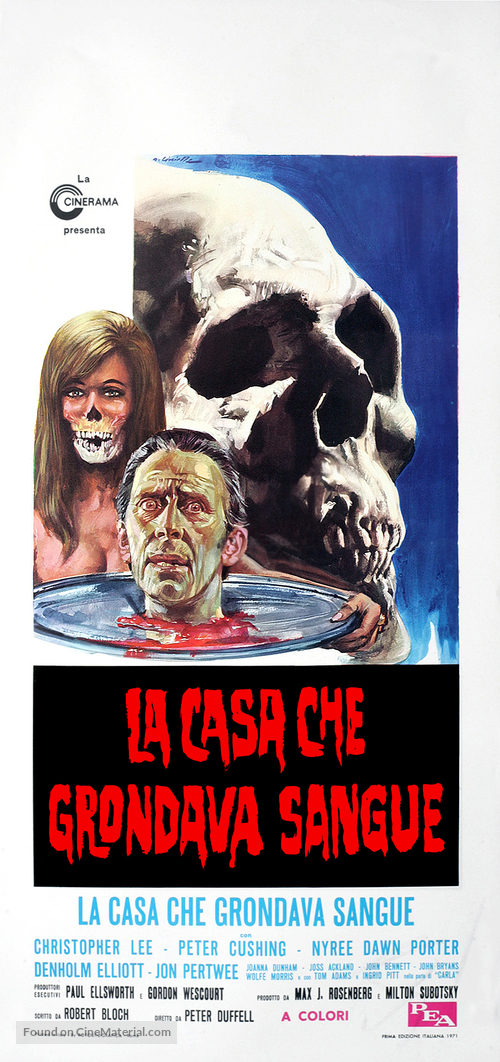 The House That Dripped Blood - Italian Movie Poster
