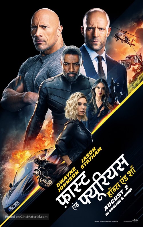 Fast &amp; Furious Presents: Hobbs &amp; Shaw - Indian Movie Poster