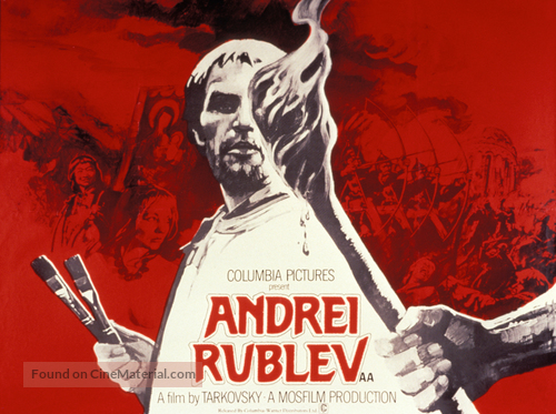 Andrey Rublyov - British Movie Poster