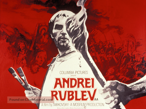 Andrey Rublyov - British Movie Poster