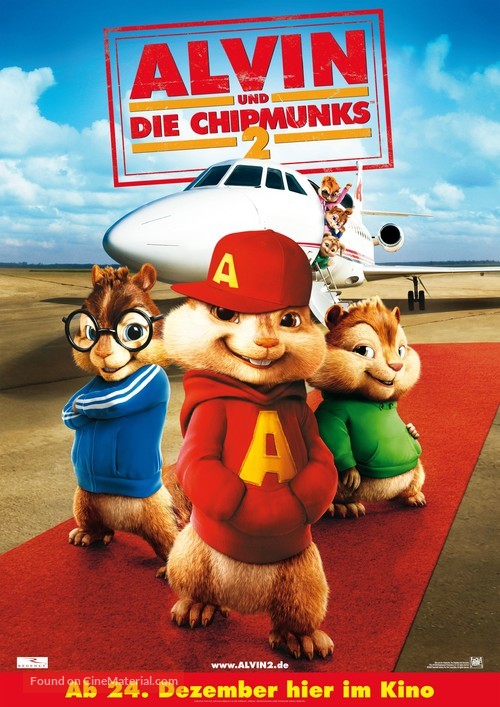 Alvin and the Chipmunks: The Squeakquel - German Movie Poster