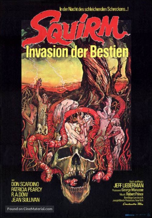 Squirm - German Movie Poster