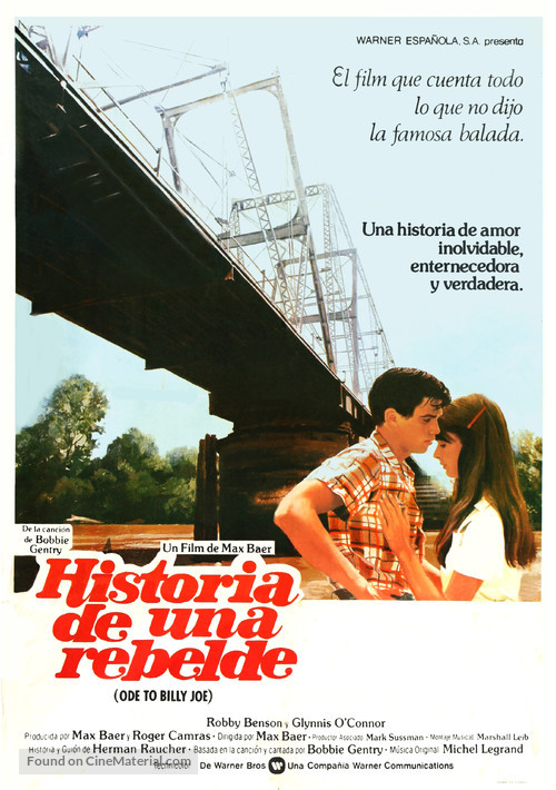 Ode to Billy Joe - Spanish Movie Poster