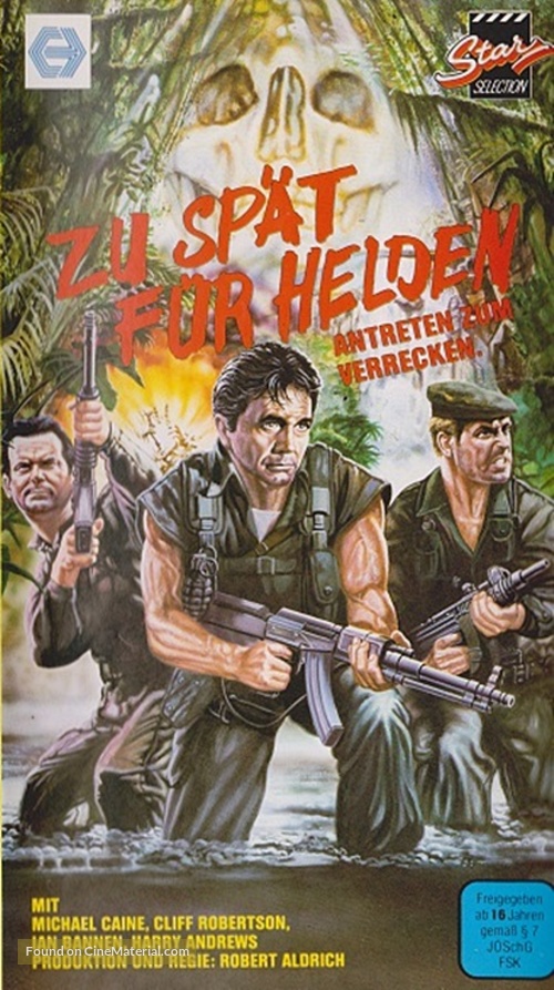Too Late the Hero - German VHS movie cover