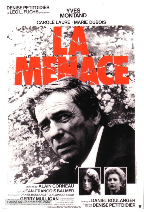 La menace - French Movie Poster