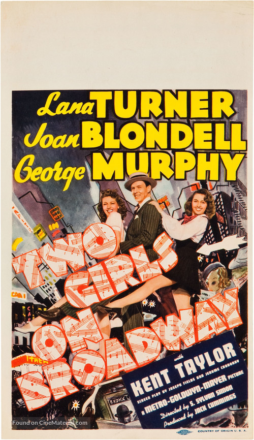 Two Girls on Broadway - Movie Poster