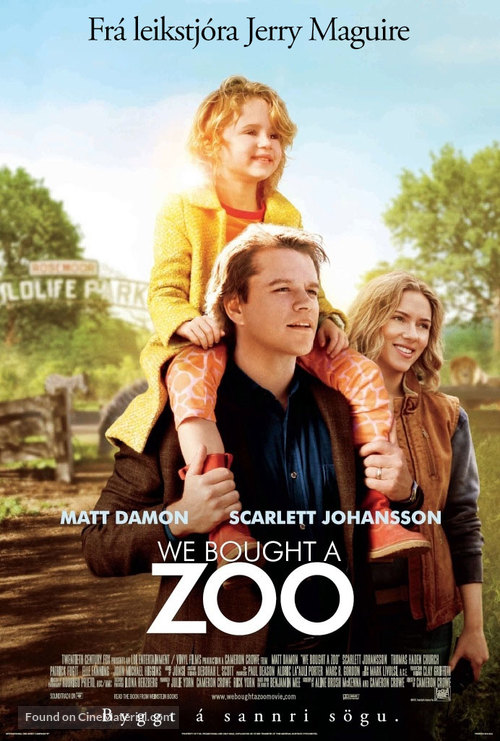 We Bought a Zoo - Icelandic Movie Poster