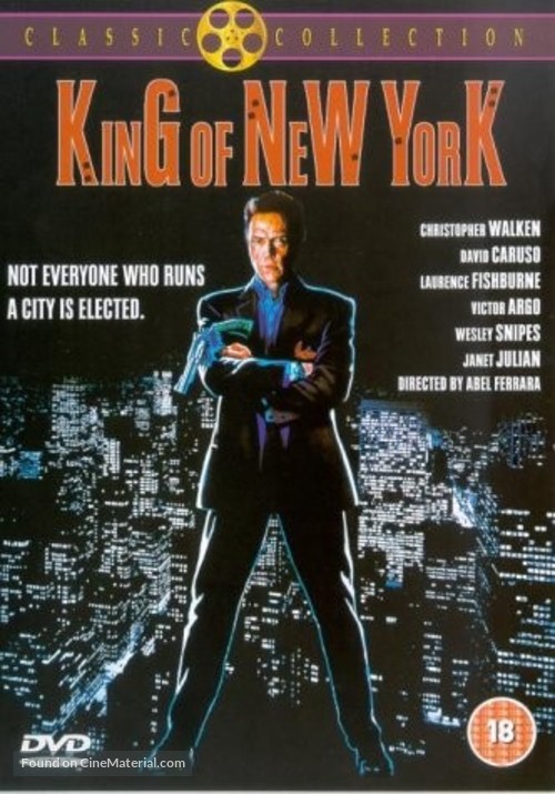 King of New York - British DVD movie cover