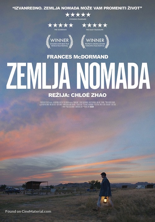 Nomadland - Serbian Movie Poster