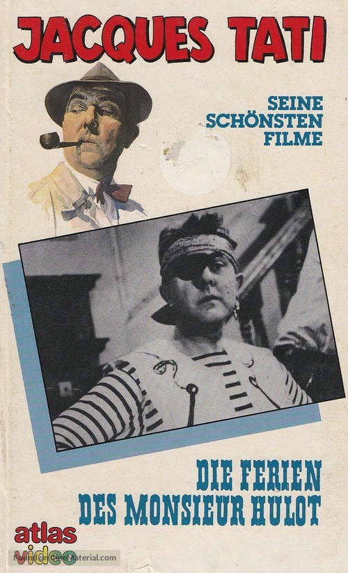 Les vacances de Monsieur Hulot - German VHS movie cover