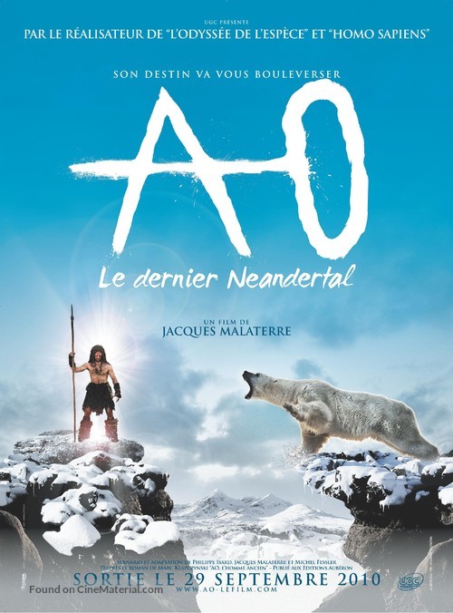 Ao, le dernier N&eacute;andertal - French Movie Poster