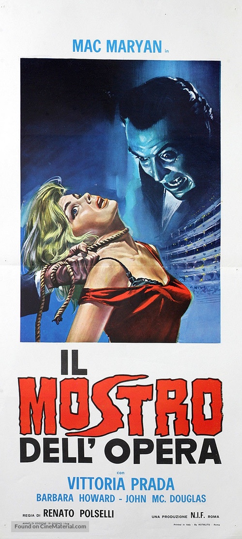 Mostro dell&#039;opera, Il - Italian Movie Poster