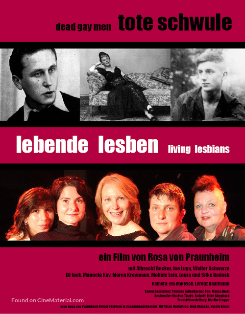 Tote Schwule - Lebende Lesben - German Theatrical movie poster