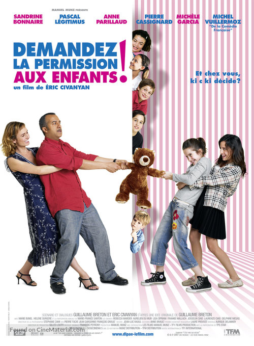 Demandez la permission aux enfants - French poster