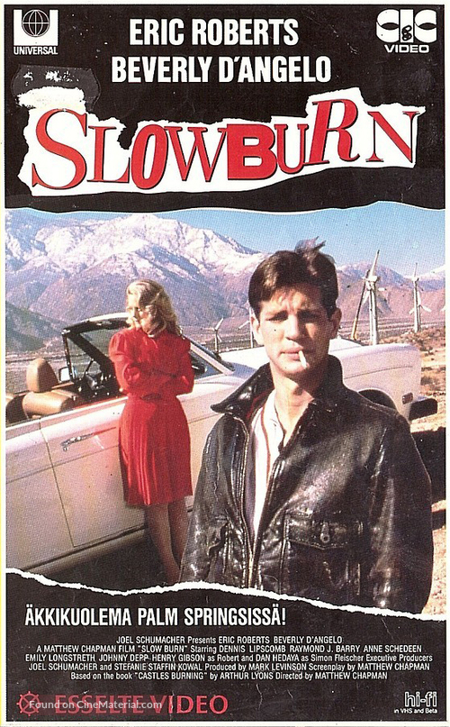 Slow Burn - Finnish VHS movie cover