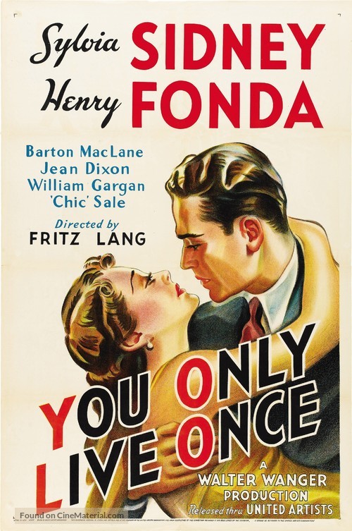 You Only Live Once - Movie Poster